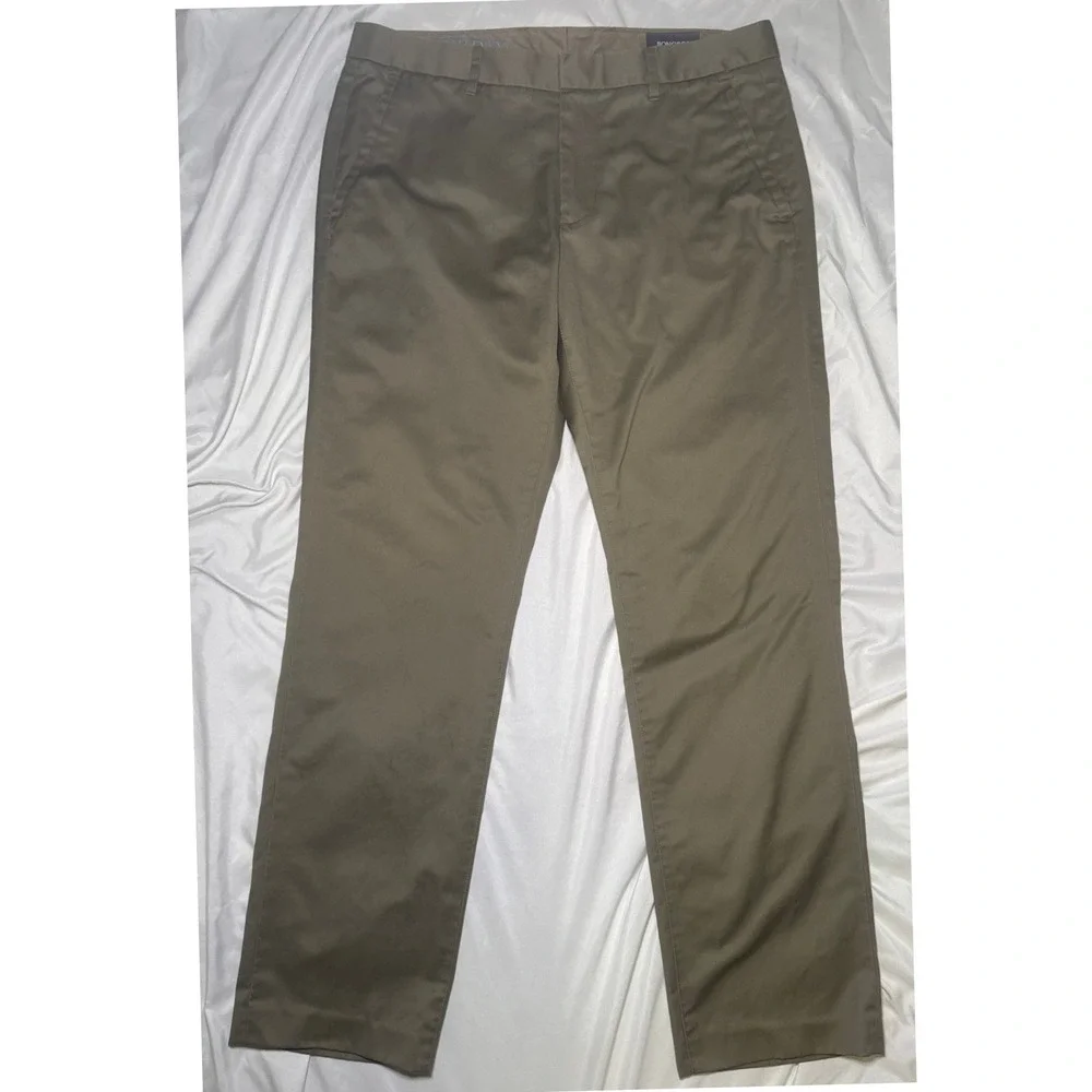 Bonobos Saturday Slim Fit Chino Pants Mens 32x30 Olive Brown Business Casual